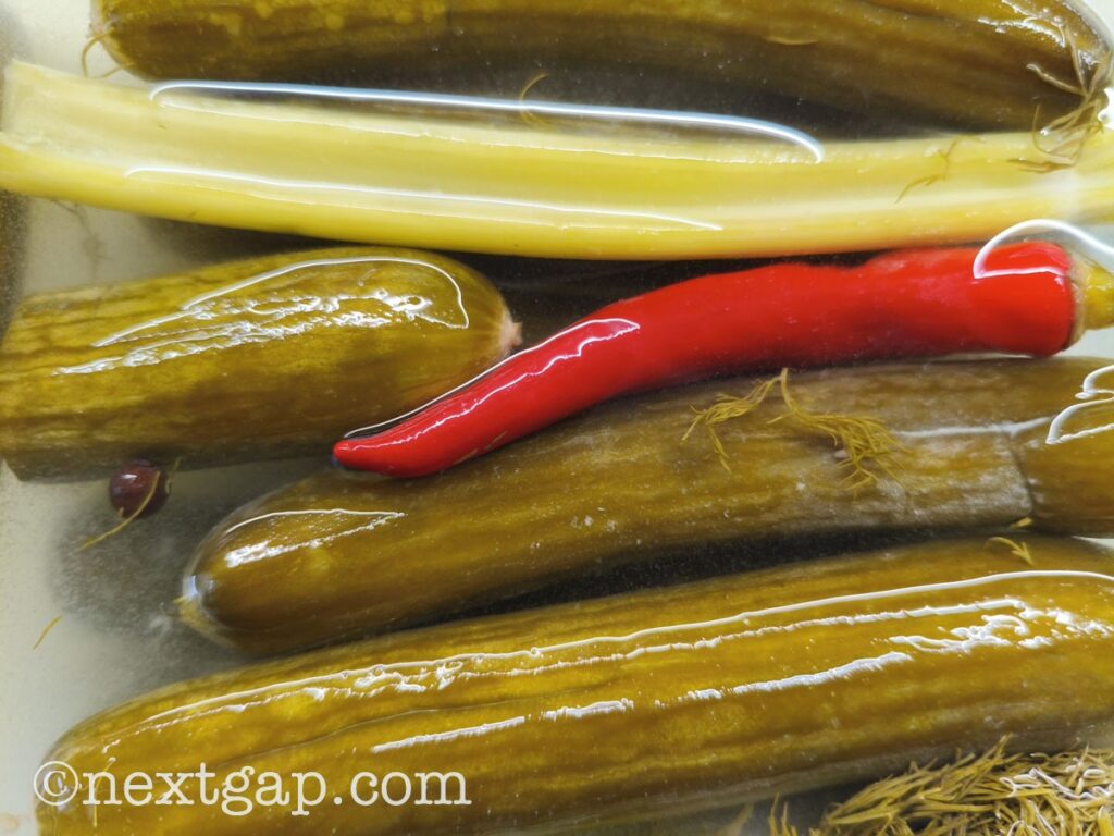 fermented cucumbers